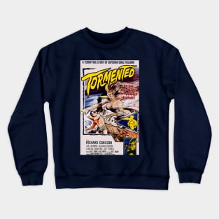 Classic Horror Movie Poster - Tormented Crewneck Sweatshirt